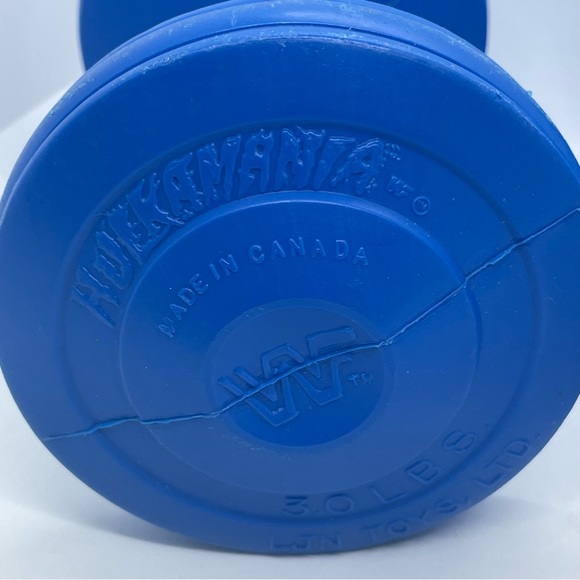 Hulk Hogan Hulkamania
Workout 3 Ib Weights
Dumbbells WWF LJN Toys
Used - Picture 2 of 5